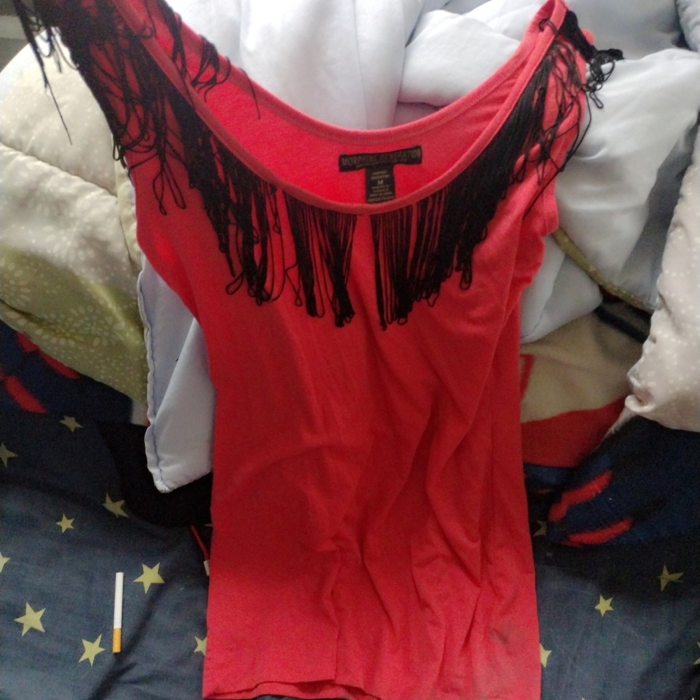 Morphine Generation Asymmetrical Red Sleeveless Mini